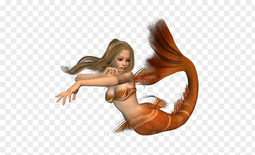 Dancing Mermaid Cartoon Rusalka Legendary Creature Long Hair Illustration PNG
