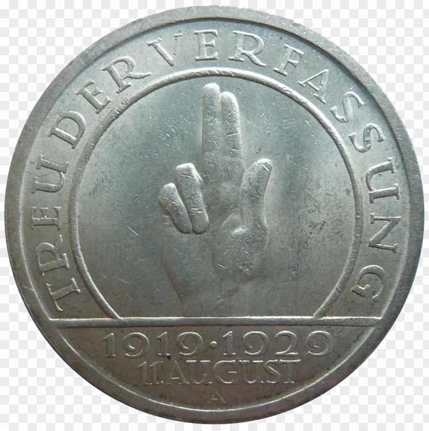 Gesture Image On The Coin Weimar Republic Reichsmark PNG