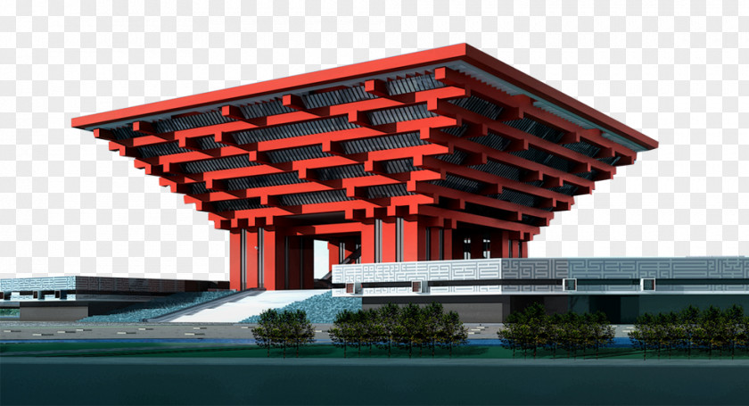 China Building Shanghai Museum Art Of Contemporary Pavilion At Expo 2010 PNG