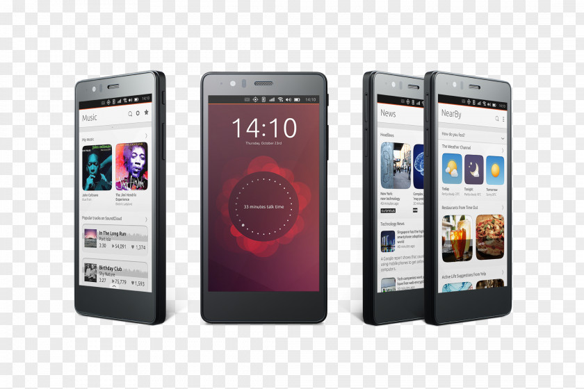 Smartphone BQ Aquaris E4.5 Ubuntu Edition E5 Touch Edge PNG