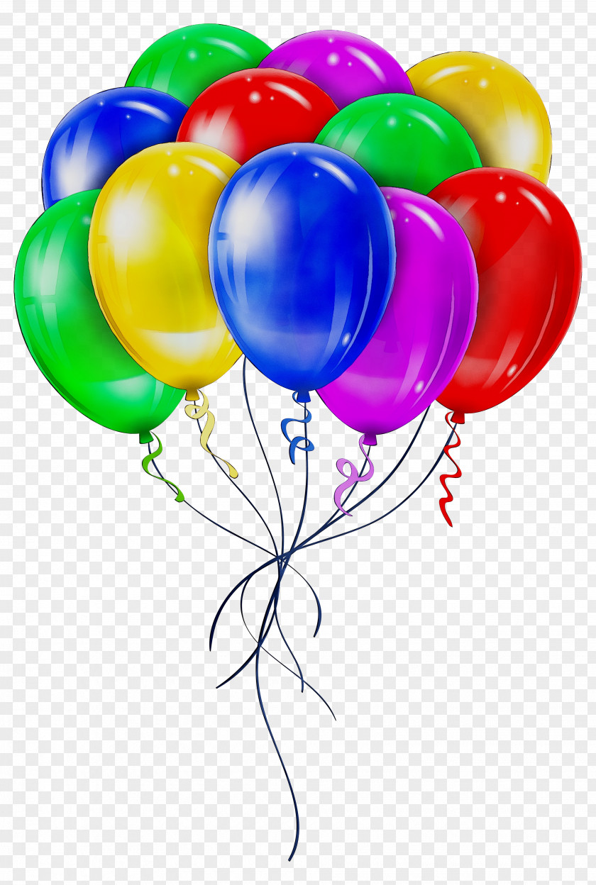 Cluster Ballooning Image Birthday Letter PNG