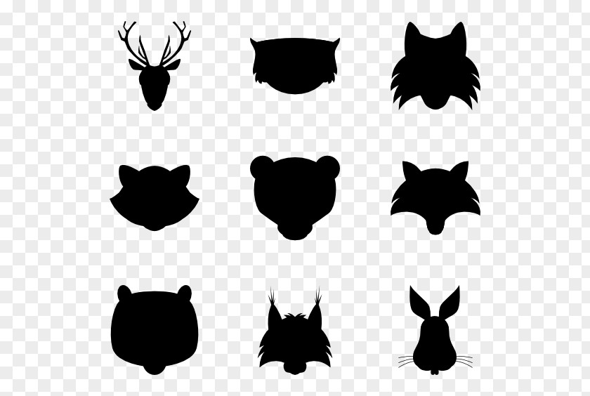 M Mammal Whiskers Cat Dog Black & White PNG