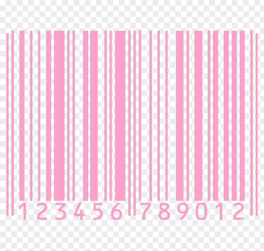 Transparent Barcode High Capacity Color Pink Código PNG