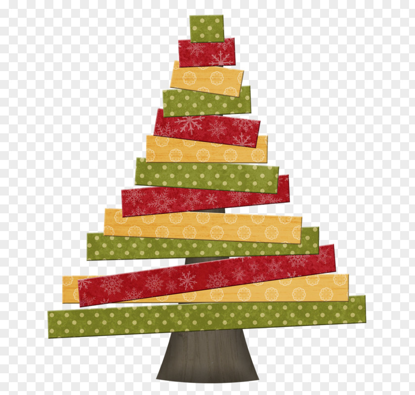 Christmas Tree Paper Clip Art Color PNG