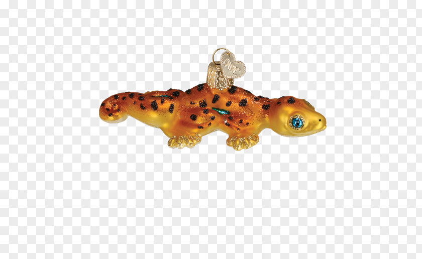 Handpainted Lizard Gecko Amphibian Christmas Ornament PNG