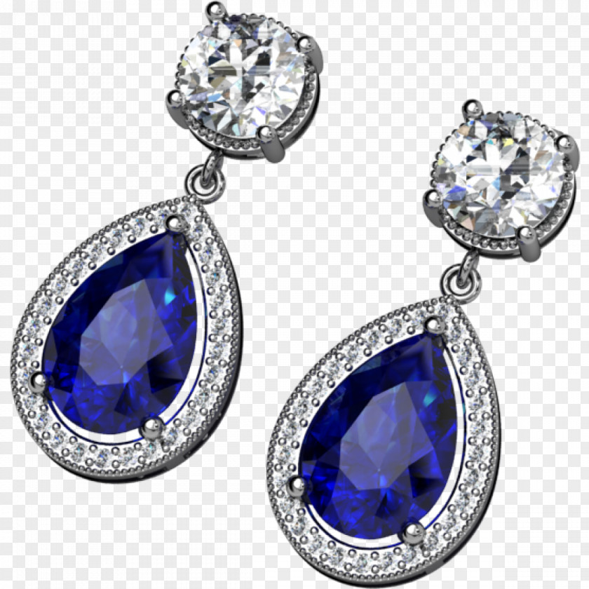 Sapphire Earring Bitxi Jewellery PNG