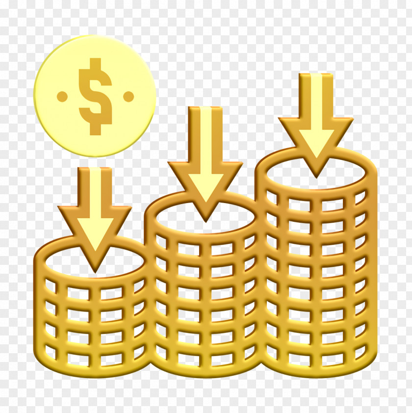 Saving And Investment Icon Loss Chart PNG