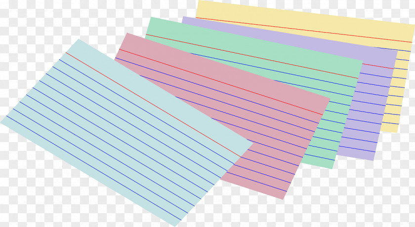 STATIONERY Paper Index Cards Clip Art PNG
