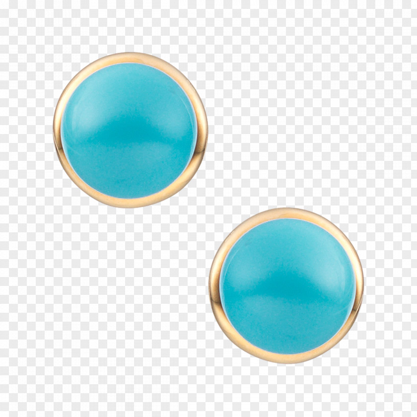 Athena Button Turquoise Earring Body Jewellery Cufflink PNG