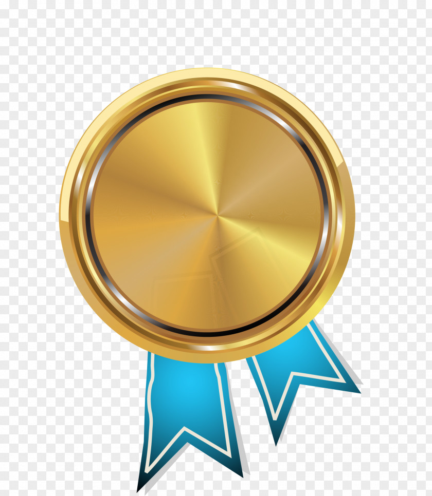 Golden Atmosphere Medal Badge Logo PNG