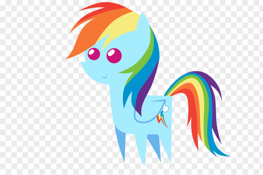 Dash Rainbow My Little Pony Horse Art PNG