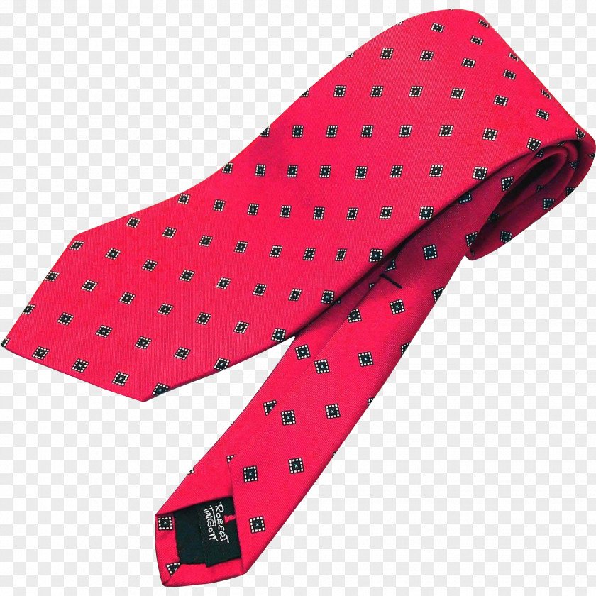 Pink Polka Dot Tie Necktie Designer Silk PNG