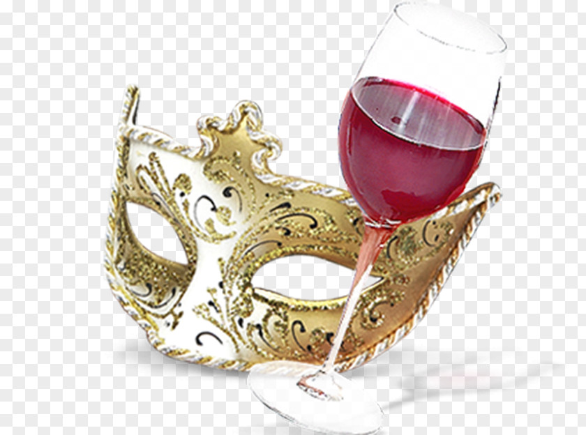 Red Wine Mask Masquerade Ball PNG