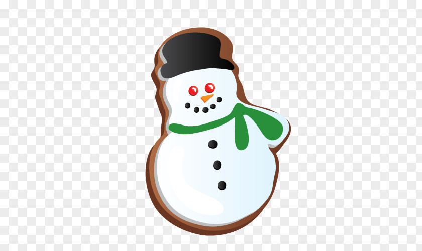 Vector Snowman Cookies Icing Candy Cane Sugar Cookie Clip Art PNG