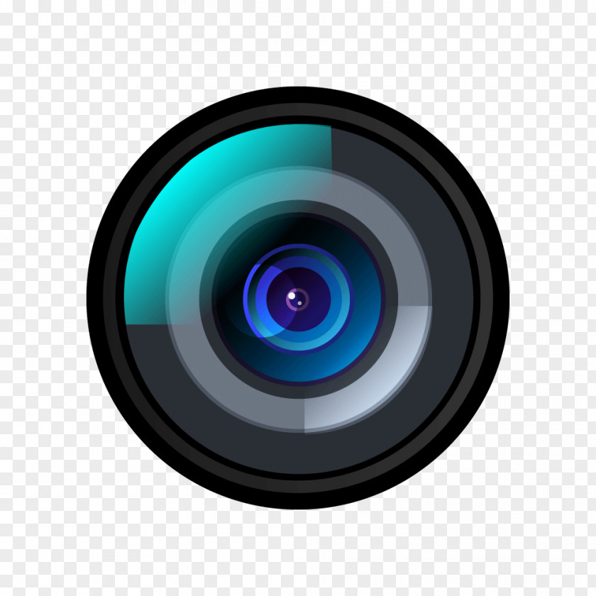 Black Circular Camera Lens PNG