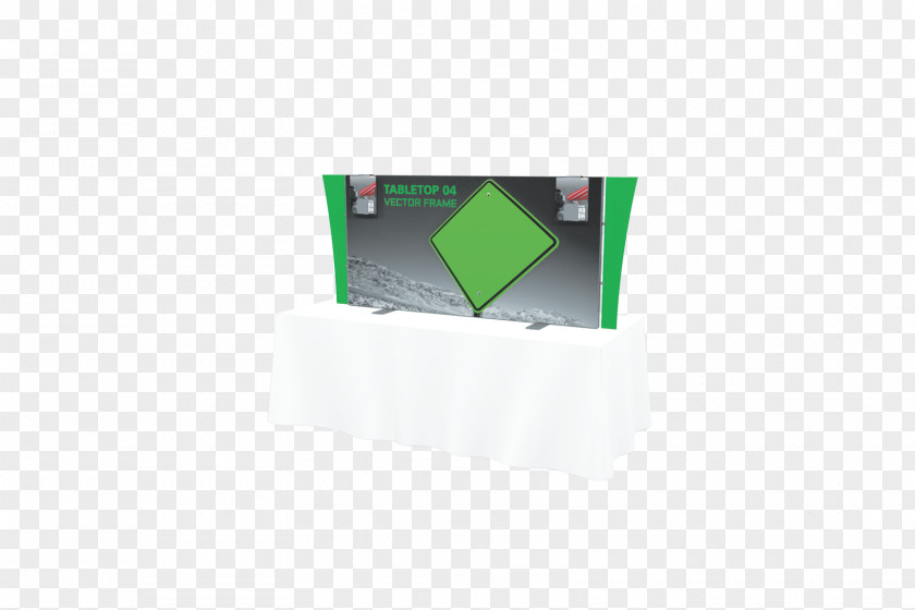 Display Table Brand Green Angle PNG