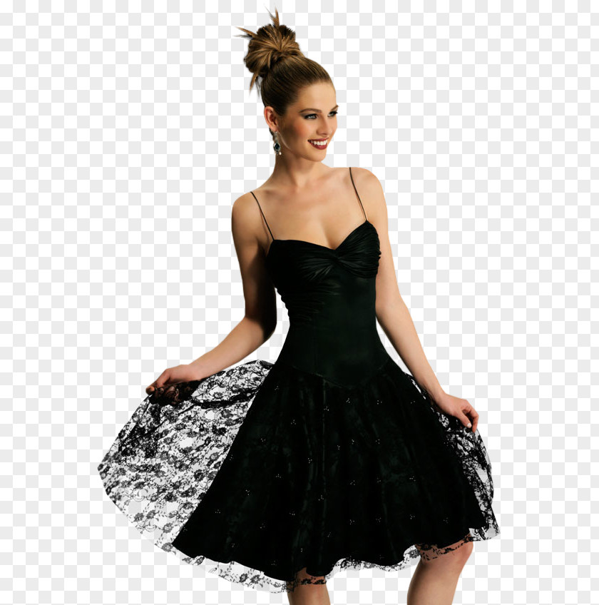 Dress Little Black Prom Ball Gown PNG
