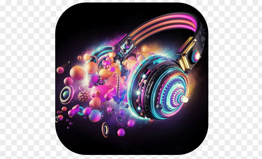 Headphones Digital Art Disc Jockey PNG
