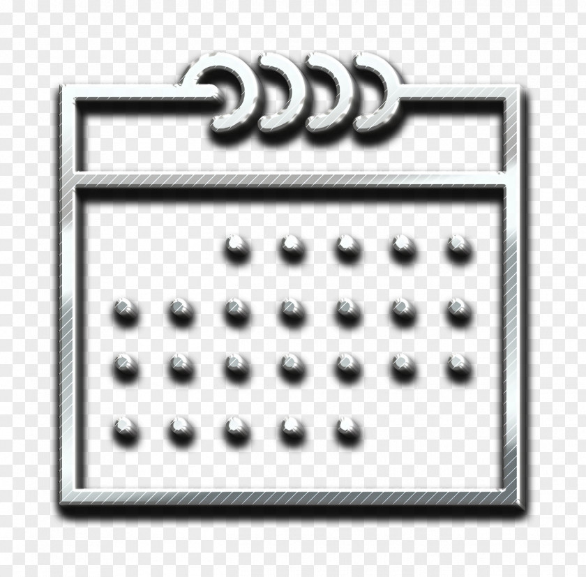 Rectangle Office Equipment Calendar Icon PNG
