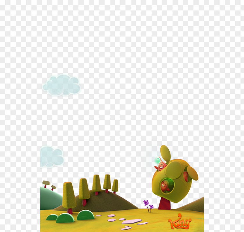 Hand-painted Grass Cartoon Animation Illustration PNG