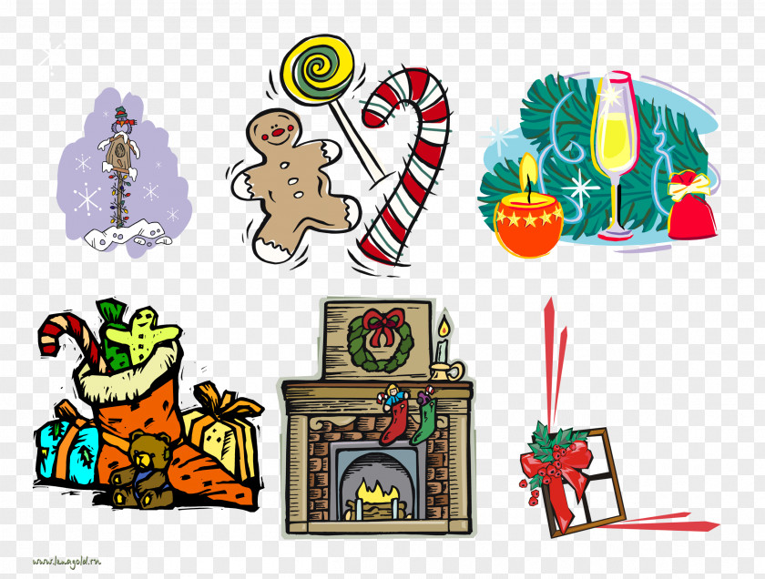 Present Christmas Stockings Clip Art PNG