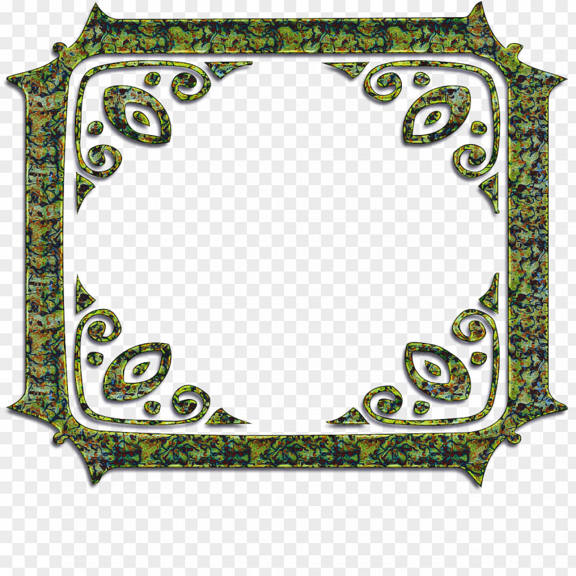 Rectangle Green Background Frame PNG