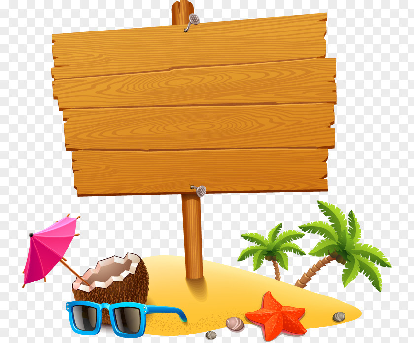 Summer Tourism Element Vacation Beach Clip Art PNG
