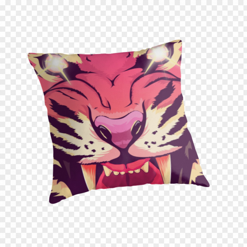 Angry Tiger Throw Pillows Cushion Miss PNG