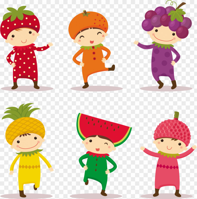 Fruit Loaded Images Of Children Lychee Grape Illustration PNG
