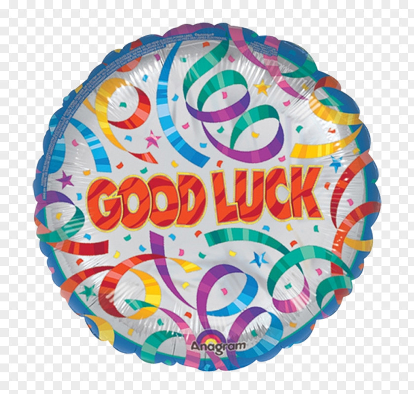 Good Luck Gas Balloon Gift Birthday Party PNG