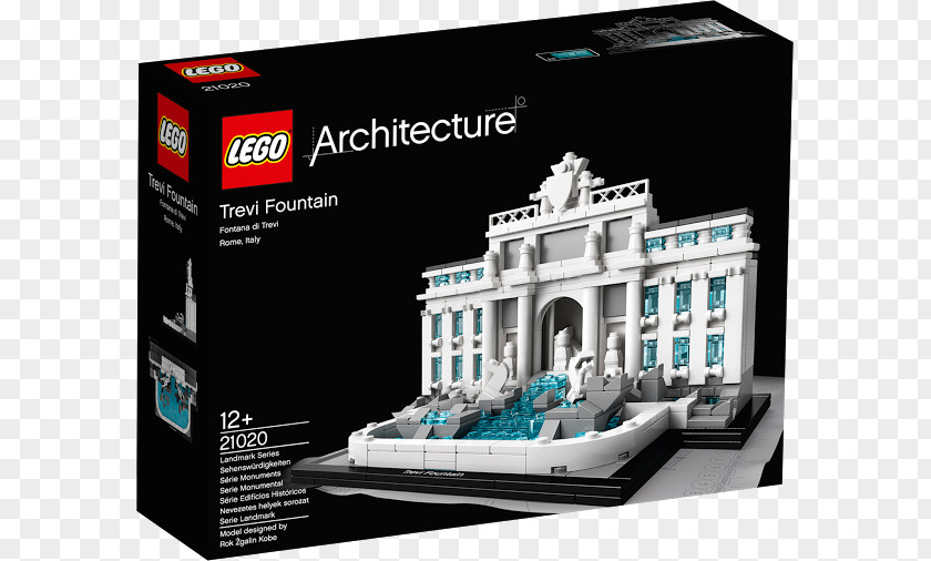 Toy LEGO 21020 Architecture Trevi Fountain Lego PNG