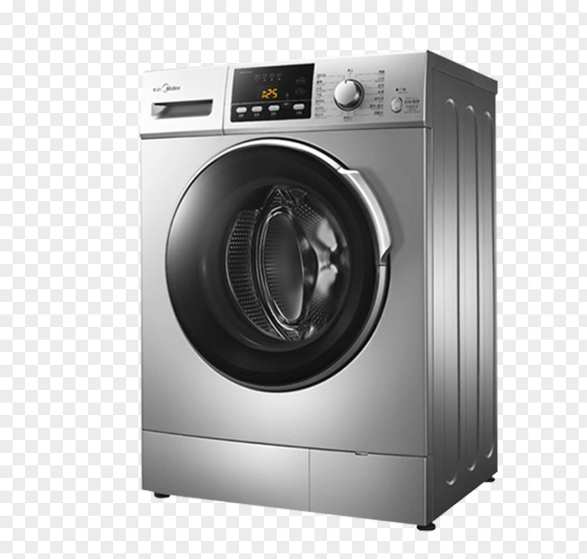 Drum Washing Machine Midea Home Appliance Laundry PNG