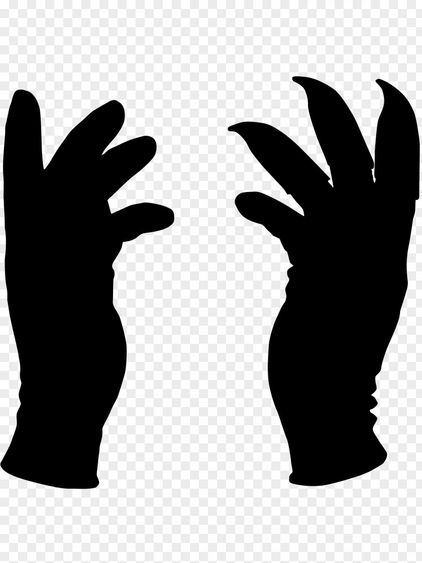 Thumb Glove Clip Art Silhouette PNG