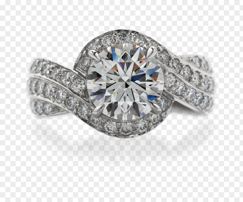 Wedding Ring Bling-bling Silver Sapphire Diamond PNG