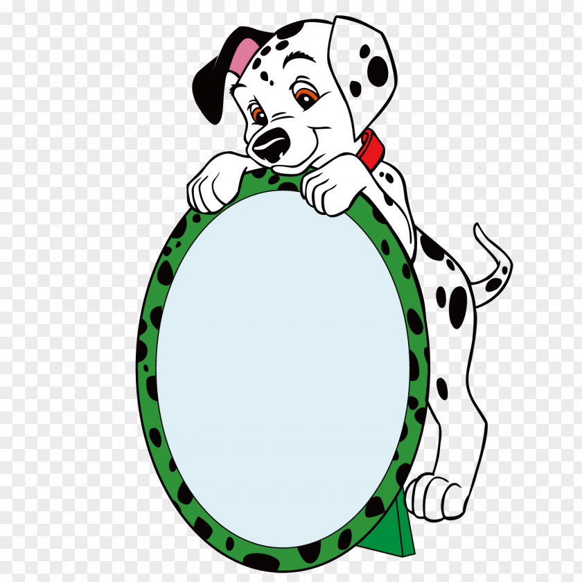 Dog-like Mirror Dalmatian Dog T-shirt Iron-on Animation Clip Art PNG