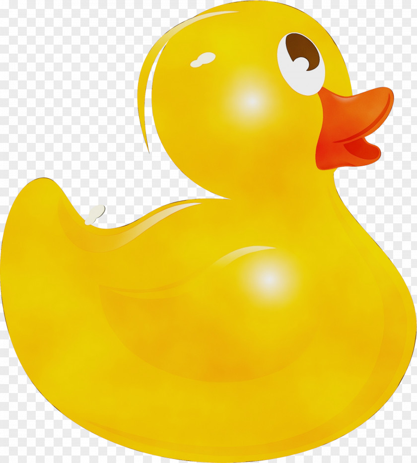 Duck Bath Toy Rubber Ducky Ducks, Geese And Swans Yellow PNG