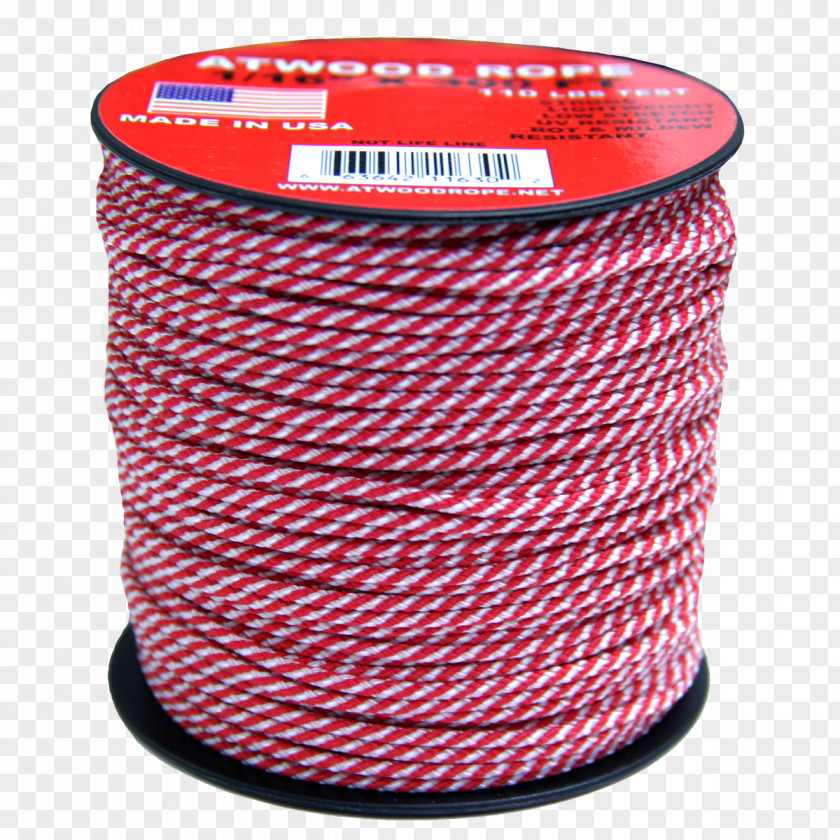Red White Stripes Rope Twine PNG