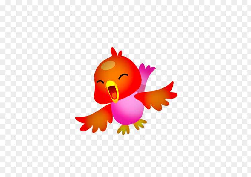 Cartoon Bird Flight PNG