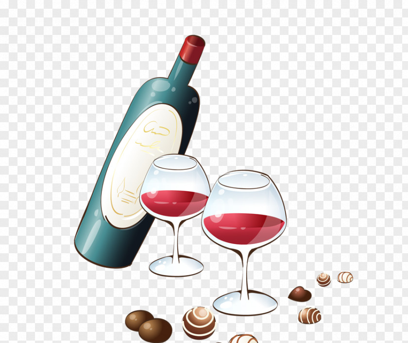 Red Wine Champagne Glass PNG