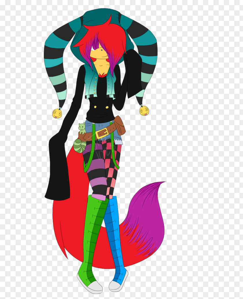 Jinx Costume Design Clip Art PNG