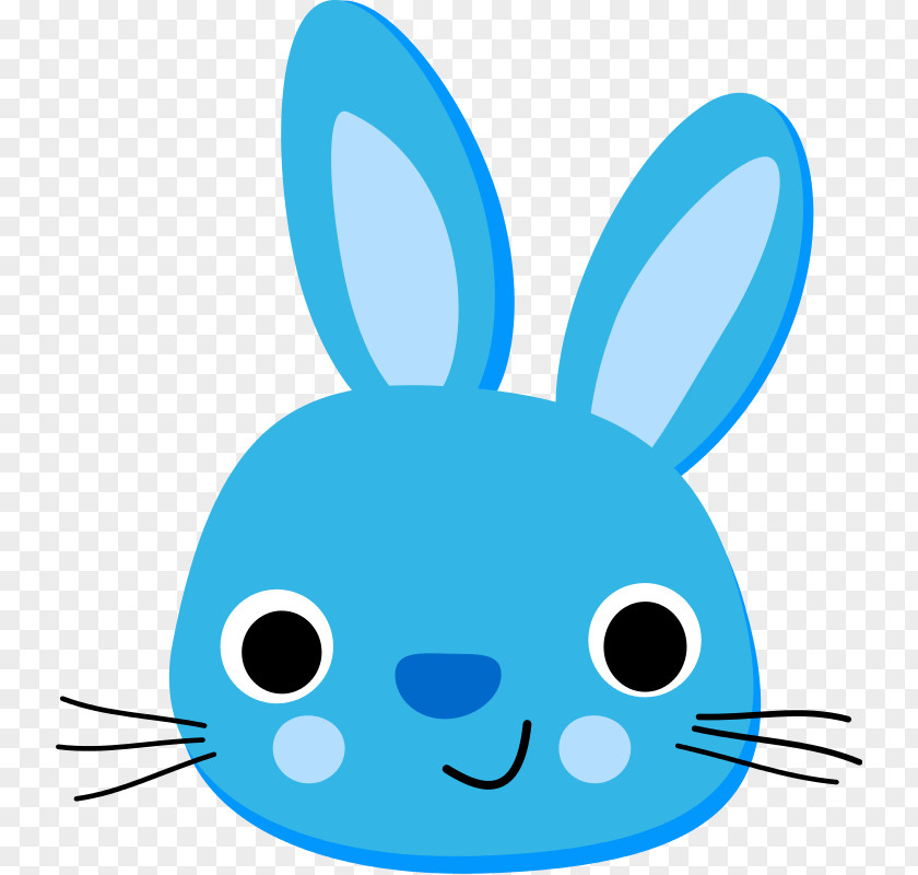 Rabbit Images Free Easter Bunny Hare Blue Clip Art PNG