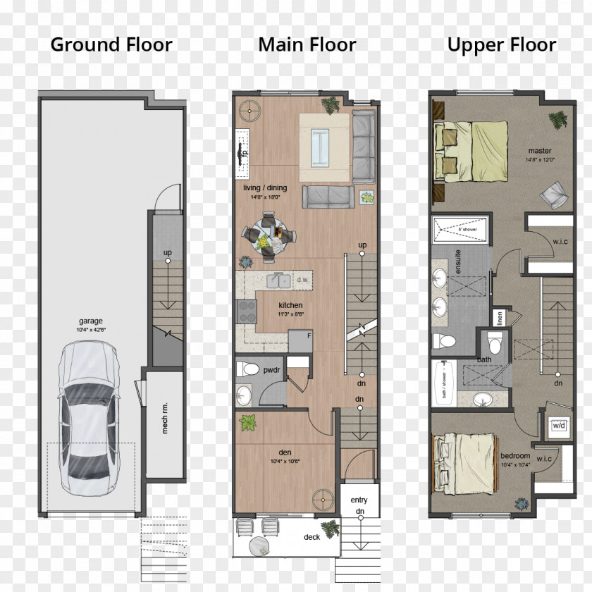 Real Estate Floor Plan Apartment Townhouse PNG