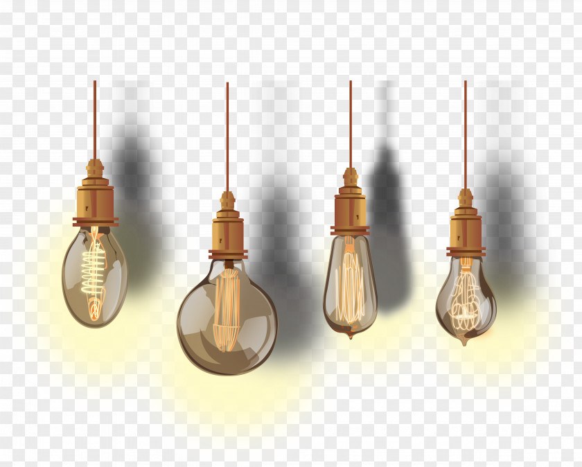 Vector Bulb Incandescent Light Euclidean Lamp PNG