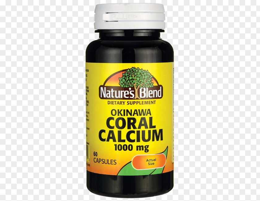 Dietary Supplement Coral Calcium Magnesium Vitamin D PNG