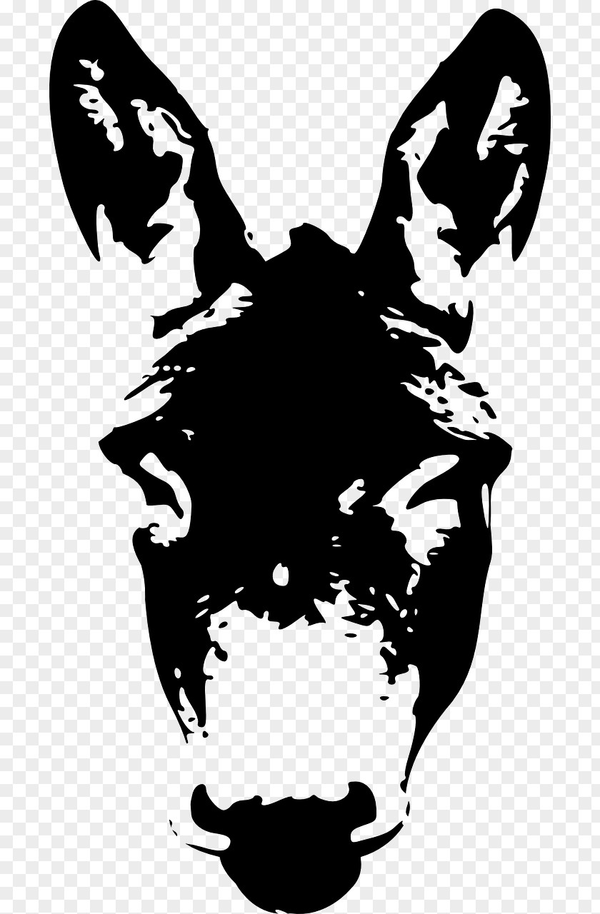 Donkey Mule Drawing Silhouette PNG