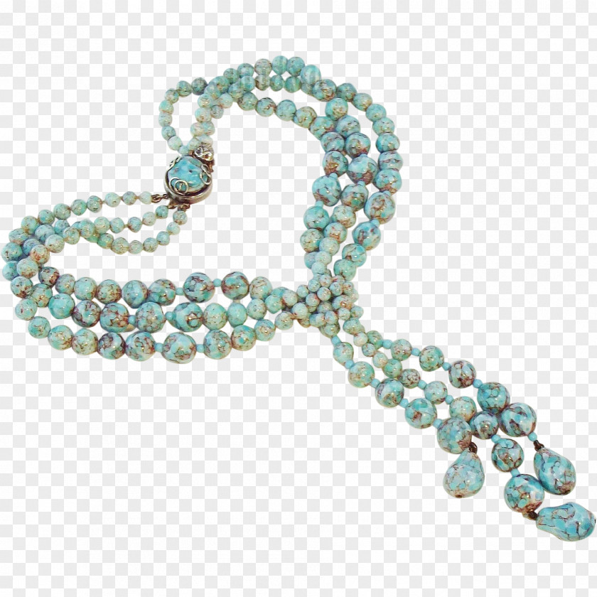 Necklace Turquoise Pearl Glass Beadmaking PNG