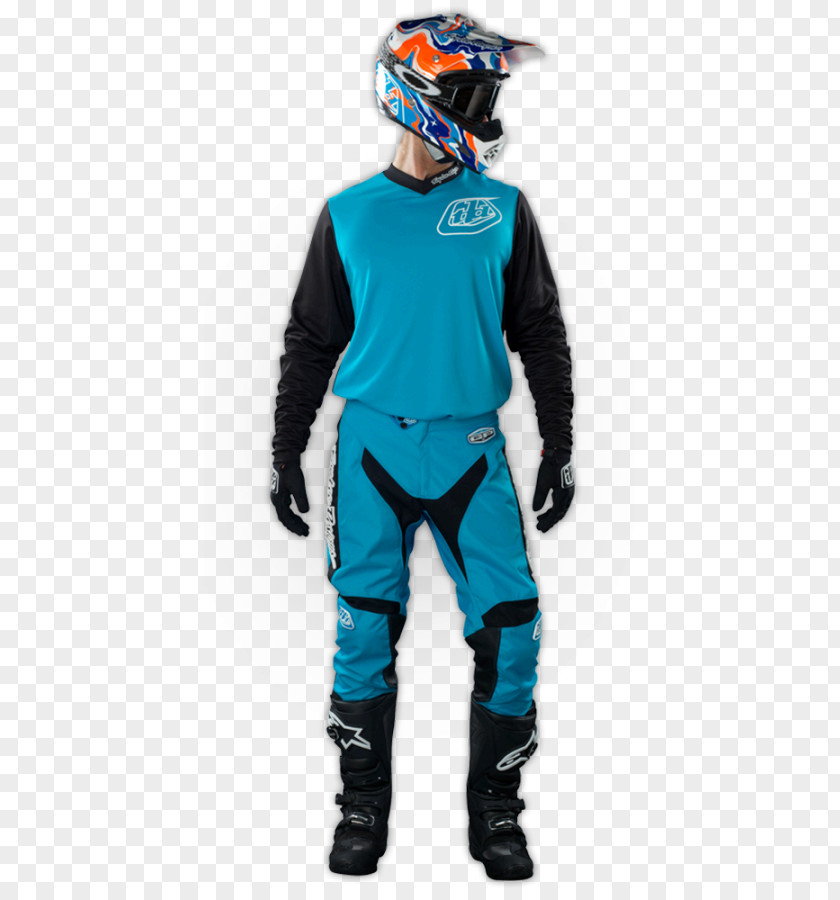 New Jersey Skyline Helmet Troy Lee Designs MX2K Dry Suit Blue PNG