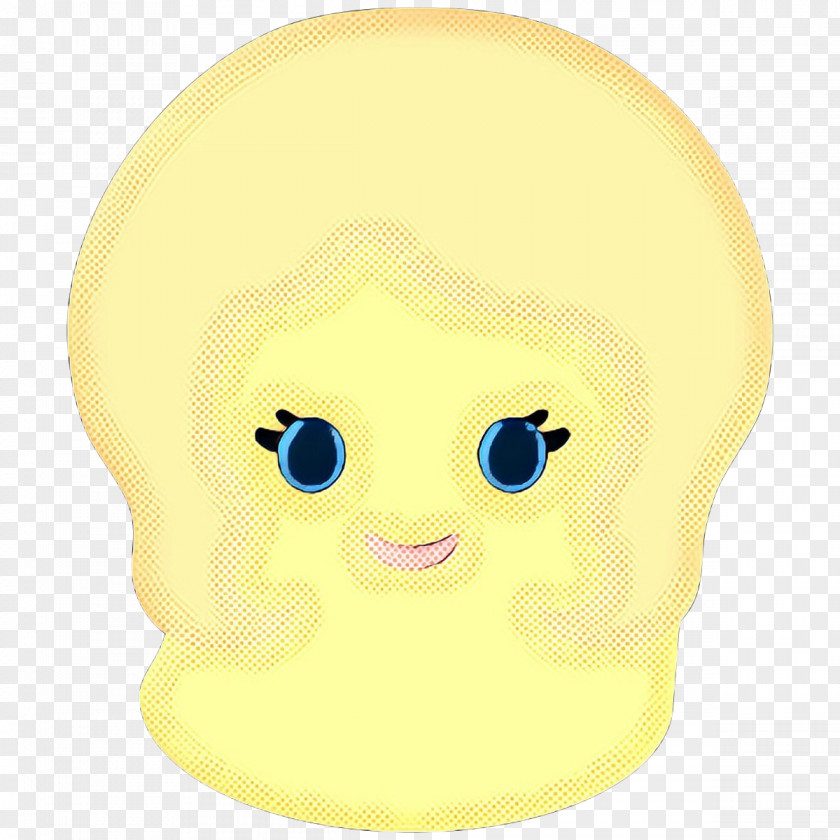 Cartoon Head Yellow Face PNG