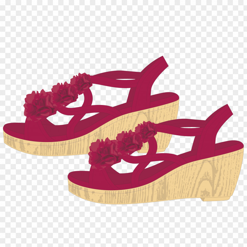 Ladies Sandals Flip-flops Sandal Shoe Leather PNG