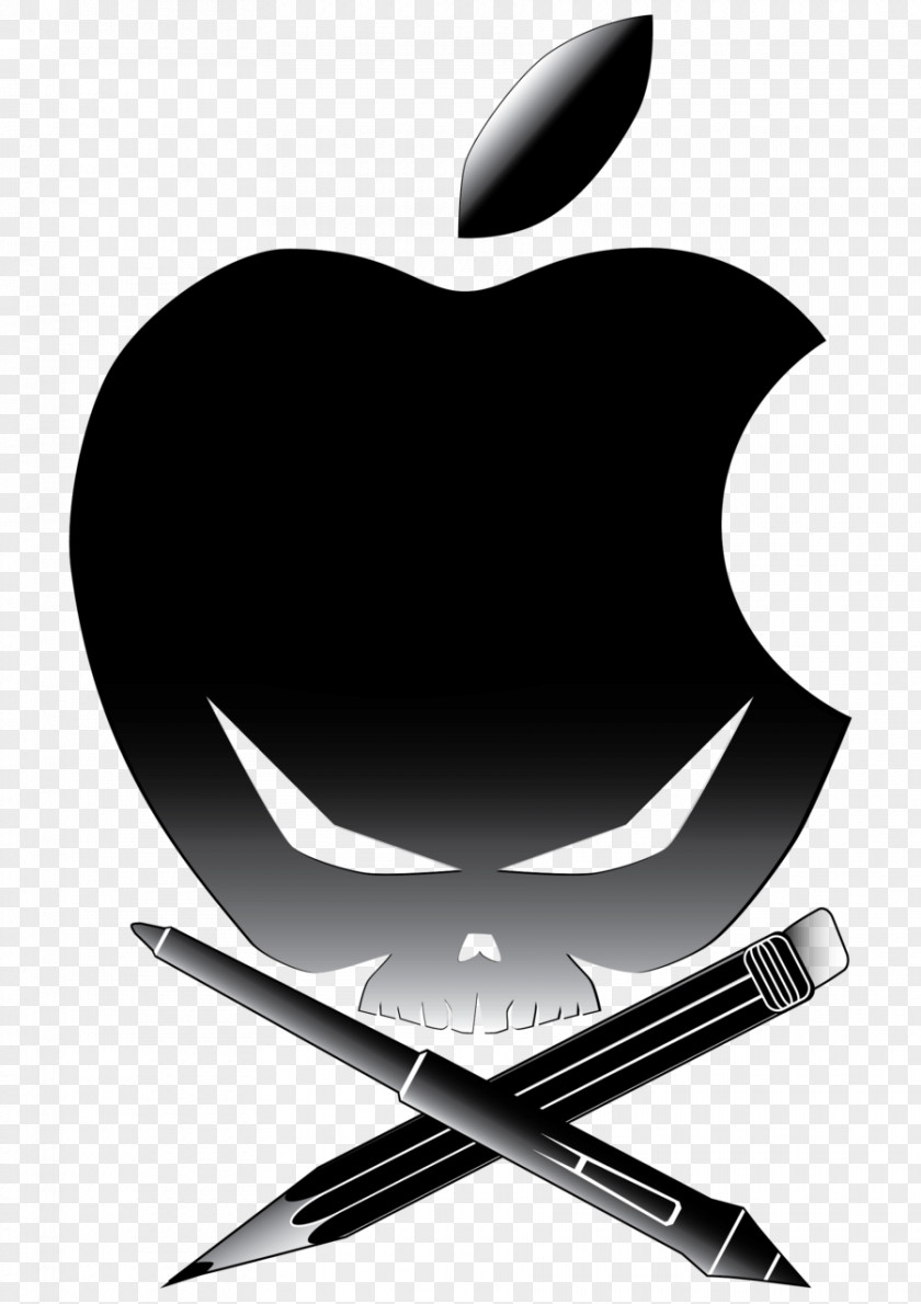 Apple Logo Skull & Bones IPhone 5s PNG